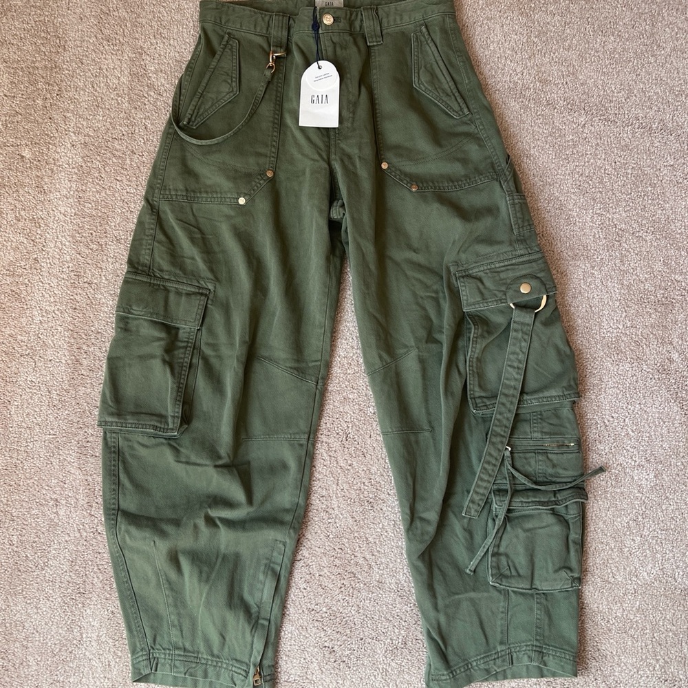 cult gaia X Gap Green Barrel Cargo Pants